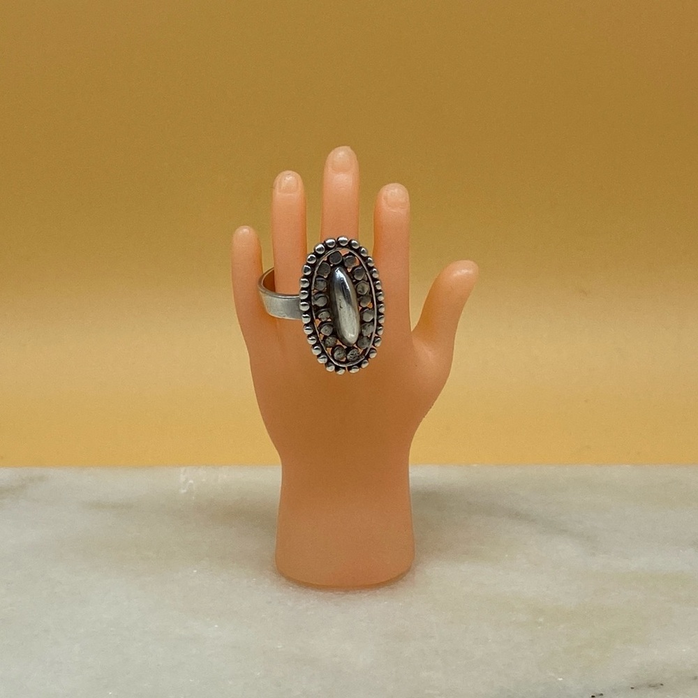 Vintage sterling silver southwestern style statement ring - 0021FR